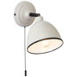 Preview: Brilliant Telio Wandleuchte mit Zugschalter E14 Grau Taupe 97002/22