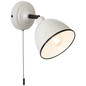 Preview: Brilliant Telio Wandleuchte mit Zugschalter E14 Grau Taupe 97002/22