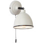 Preview: Brilliant Telio Wandleuchte mit Zugschalter E14 Grau Taupe 97002/22