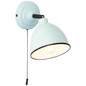 Preview: Brilliant Telio Wandleuchte mit Zugschalter E14 Hellblau 97002/40