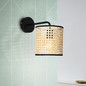 Preview: Brilliant Wiley Wandleuchte, hängend E27 Holz Hell Schwarz 99088/09