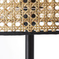 Preview: Brilliant Wiley Standleuchte, 1-flammig E27 Holz Hell Schwarz 99091/09