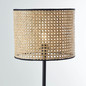 Preview: Brilliant Wiley Standleuchte, 1-flammig E27 Holz Hell Schwarz 99091/09