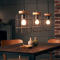 Preview: Brilliant Gwen Pendelleuchte, 3-flammig (Balken) E27 Antik Holz Schwarz Korund FSC® 99256/66