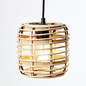 Preview: Brilliant Crosstown Pendelleuchte 16cm E27 Holz Hell Schwarz 99262/06