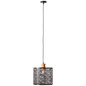 Preview: Brilliant Santy Pendelleuchte E27 Schwarz Natur 99395/76
