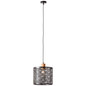 Preview: Brilliant Santy Pendelleuchte E27 Schwarz Natur 99395/76