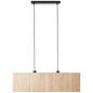 Preview: Brilliant Wimea Pendelleuchte, 2-flammig E27 Schwarz Natur 99429/76