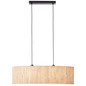 Preview: Brilliant Wimea Pendelleuchte, 2-flammig E27 Schwarz Natur 99429/76
