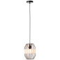 Preview: Brilliant Slope Pendelleuchte 23cm E27 Schwarz Natur 99478/76