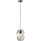 Preview: Brilliant Slope Pendelleuchte 23cm E27 Schwarz Natur 99478/76