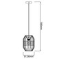 Preview: Brilliant Slope Pendelleuchte 23cm E27 Schwarz Natur 99478/76