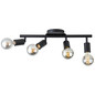 Preview: Brilliant Tiffany Strahlerrohr, 4-flammig E27 Schwarz Matt 99683/06