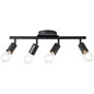 Preview: Brilliant Tiffany Strahlerrohr, 4-flammig E27 Schwarz Matt 99683/06