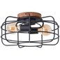 Preview: Brilliant Gwen Deckenleuchte 40cm E27 Antik Holz Schwarz Korund FSC® 99707/66