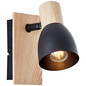 Preview: Brilliant Daintree Wandspot E14 Schwarz Natur FSC® 99710/76