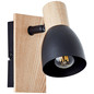 Preview: Brilliant Daintree Wandspot E14 Schwarz Natur FSC® 99710/76