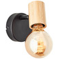 Preview: Brilliant Kerry Wandspot E27 Schwarz Natur 99714/76
