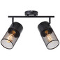 Preview: Brilliant Kamolo Spotrohr, 2-flammig E27 Schwarz Matt 99724/76
