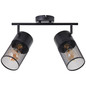 Preview: Brilliant Kamolo Spotrohr, 2-flammig E27 Schwarz Matt 99724/76