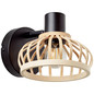 Preview: Brilliant Norah Wandspot E14 Schwarz Natur 99737/76