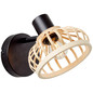 Preview: Brilliant Norah Wandspot E14 Schwarz Natur 99737/76