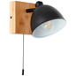 Preview: Brilliant Celia Wandleuchte E14 Matt Schwarz Bambus 99793/06