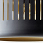 Preview: Brilliant Tyas Pendelleuchte, 1-flammig E27 Schwarz Gold 99799/86
