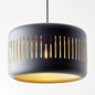Preview: Brilliant Tyas Pendelleuchte, 1-flammig E27 Schwarz Gold 99799/86