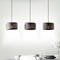 Preview: Brilliant Tyas Pendelleuchte, 3-flammig E27 Schwarz Gold 99800/86