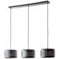 Preview: Brilliant Tyas Pendelleuchte, 3-flammig E27 Schwarz Gold 99800/86