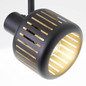 Preview: Brilliant Tyas Spotrohr, 4-flammig E14 Schwarz Gold 99945/86