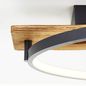 Preview: Brilliant Pirus LED Deckenleuchte 70x30cm 30W Warmweiß Schwarz Holz G99292/76