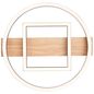 Preview: Brilliant Maureen LED Deckenleuchte 37x37cm 24W Warmweiß Schwarz Holz G99928A76