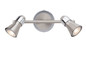 Preview: Brilliant Sanny LED Spotrohr, 2-flammig GU10 7W/3W Warmweiß Eisen Chrom G15413/77