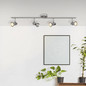 Preview: Brilliant Sanny LED Spotrohr, 4-flammig, drehbar GU10 7W/3W Warmweiß Eisen Chrom G15432/77