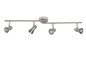 Preview: Brilliant Sanny LED Spotrohr, 4-flammig, drehbar GU10 7W/3W Warmweiß Eisen Chrom G15432/77