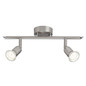 Preview: Brilliant Loona LED Spotrohr, 2-flammig GU10 3W/3W Warmweiß Eisen G28813/13