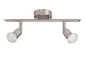 Preview: Brilliant Loona LED Spotrohr, 2-flammig GU10 3W/3W Warmweiß Eisen G28813/13