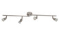 Preview: Brilliant Loona LED Spotrohr, 4-flammig, drehbar GU10 3W/3W Warmweiß Eisen G28832/13