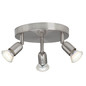 Preview: Brilliant Loona LED Spotrondell, 3-flammig GU10 3W/3W Warmweiß Eisen G28834/13