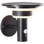Preview: Brilliant Garvina LED Außenwandleuchte mit Solar und Bewegungsmelder 3W Warmweiß IP44 Schwarz Solar, Bewegungsmelder G40405/06