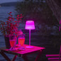 Preview: Brilliant Cappo LED Außentischleuchte 38cm 2,5W Warmweiß IP44 Weiß USB, Memory Funktion G40882/05
