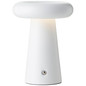 Preview: Brilliant Muffin LED Außentischleuchte 18,5cm 3W Warmweiß IP44 Weiß Matt USB G40895/75