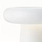 Preview: Brilliant Muffin LED Außentischleuchte 18,5cm 3W Warmweiß IP44 Weiß Matt USB G40895/75