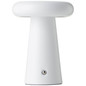 Preview: Brilliant Muffin LED Außentischleuchte 18,5cm 3W Warmweiß IP44 Weiß Matt USB G40895/75