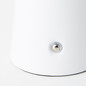 Preview: Brilliant Muffin LED Außentischleuchte 18,5cm 3W Warmweiß IP44 Weiß Matt USB G40895/75