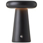 Preview: Brilliant Muffin LED Außentischleuchte 18,5cm 3W Warmweiß IP44 Schwarz Matt USB G40895/76