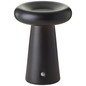 Preview: Brilliant Muffin LED Außentischleuchte 18,5cm 3W Warmweiß IP44 Schwarz Matt USB G40895/76