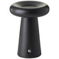 Preview: Brilliant Muffin LED Außentischleuchte 18,5cm 3W Warmweiß IP44 Schwarz Matt USB G40895/76